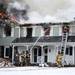 A structure fire at 8143 Stonegate in Salem Township on Friday, Feb. 1. Daniel Brenner I AnnArbor.com